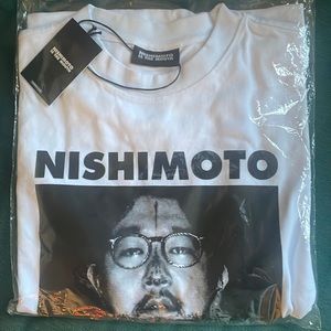 Nishimoto is the mouth t shirt that got hype because drake wore it in size L